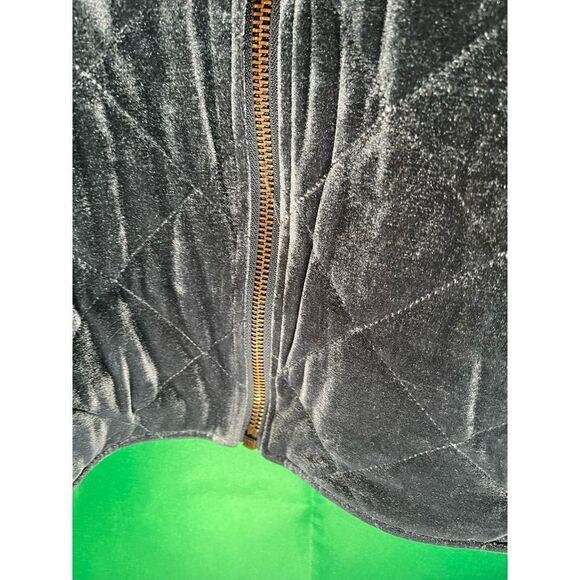 Avec Les Fils Box Quilt Charcoal Navy Oversize Jacket - Picture 2 of 10